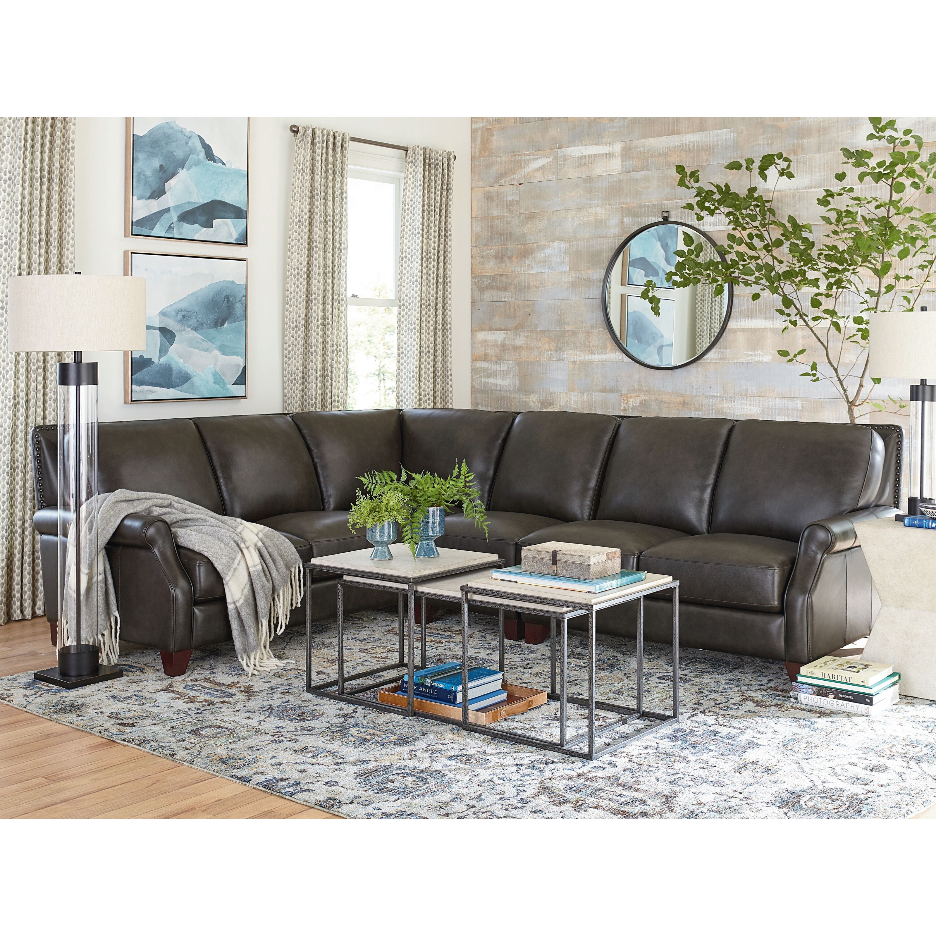 Bassett Greyson Casual Sectional Williams & Kay Sectional Sofas